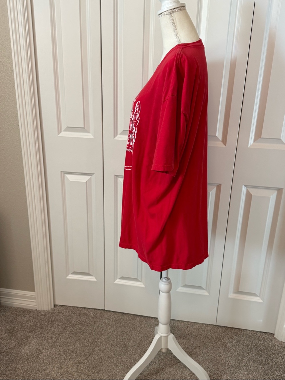 Comfort Colors Red Tailgate & Touchdowns Women’s Graphic Tee Size XL EUC - Picture 7 of 9